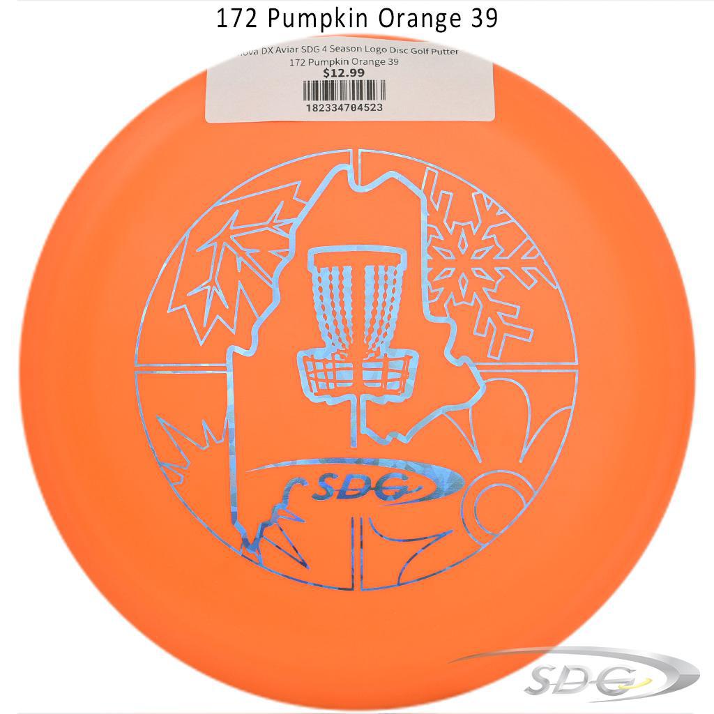 innova-dx-aviar-sdg-4-season-logo-disc-golf-putter 172 Pumpkin Orange 39 