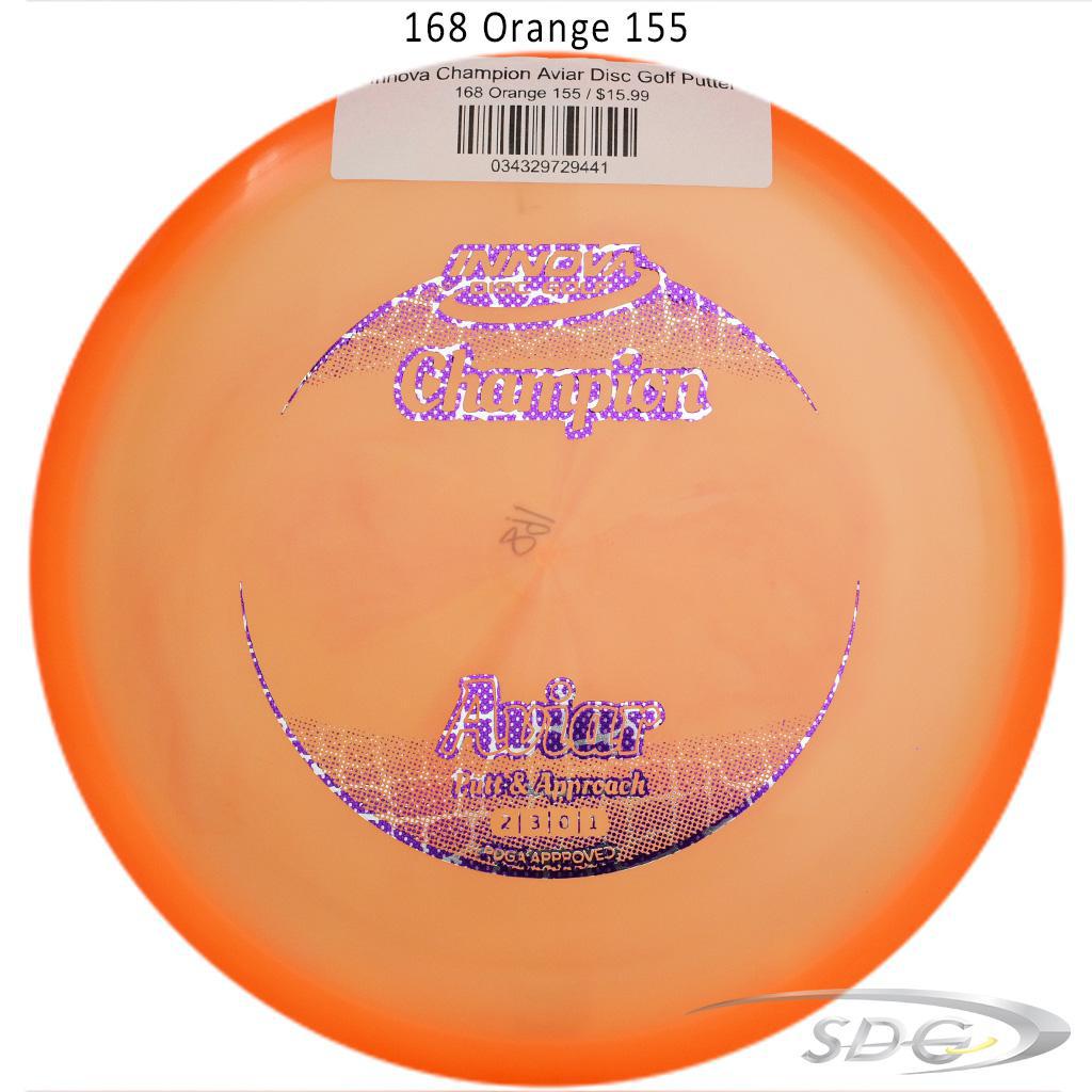 innova-champion-aviar-disc-golf-putter 168 Orange 155 