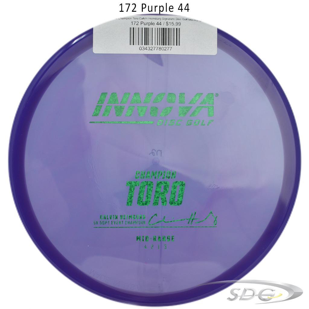 innova-champion-toro-calvin-heimburg-signature-disc-golf-mid-range 172 Purple 44 