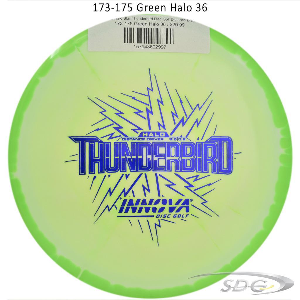 innova-halo-star-thunderbird-disc-golf-distance-driver 173-175 Green Halo 36 