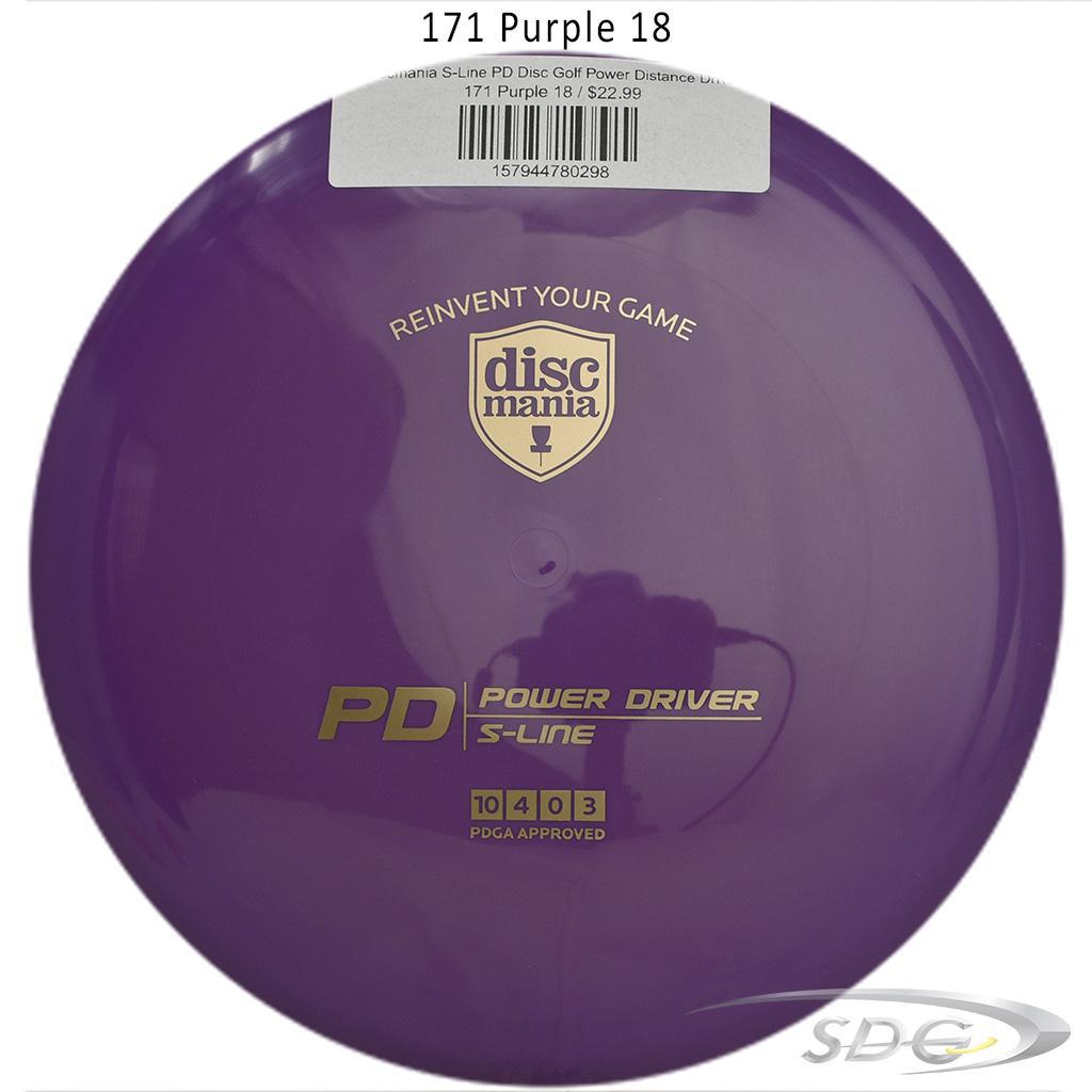 discmania-s-line-pd-disc-golf-power-distance-driver 171 Purple 18 