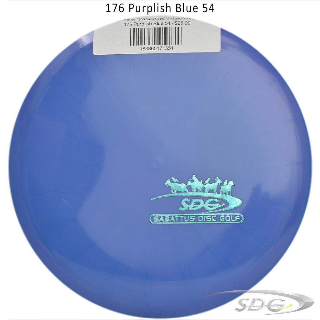 tsa-ethereal-pathfinder-sdg-goats-birds-mini-stamp-disc-golf-mid-range 176 Purplish Blue 54 