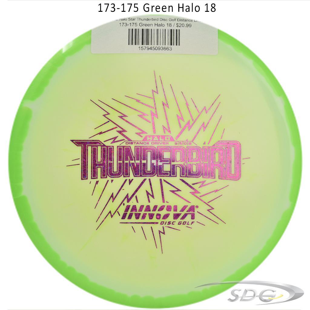 innova-halo-star-thunderbird-disc-golf-distance-driver 173-175 Green Halo 18 