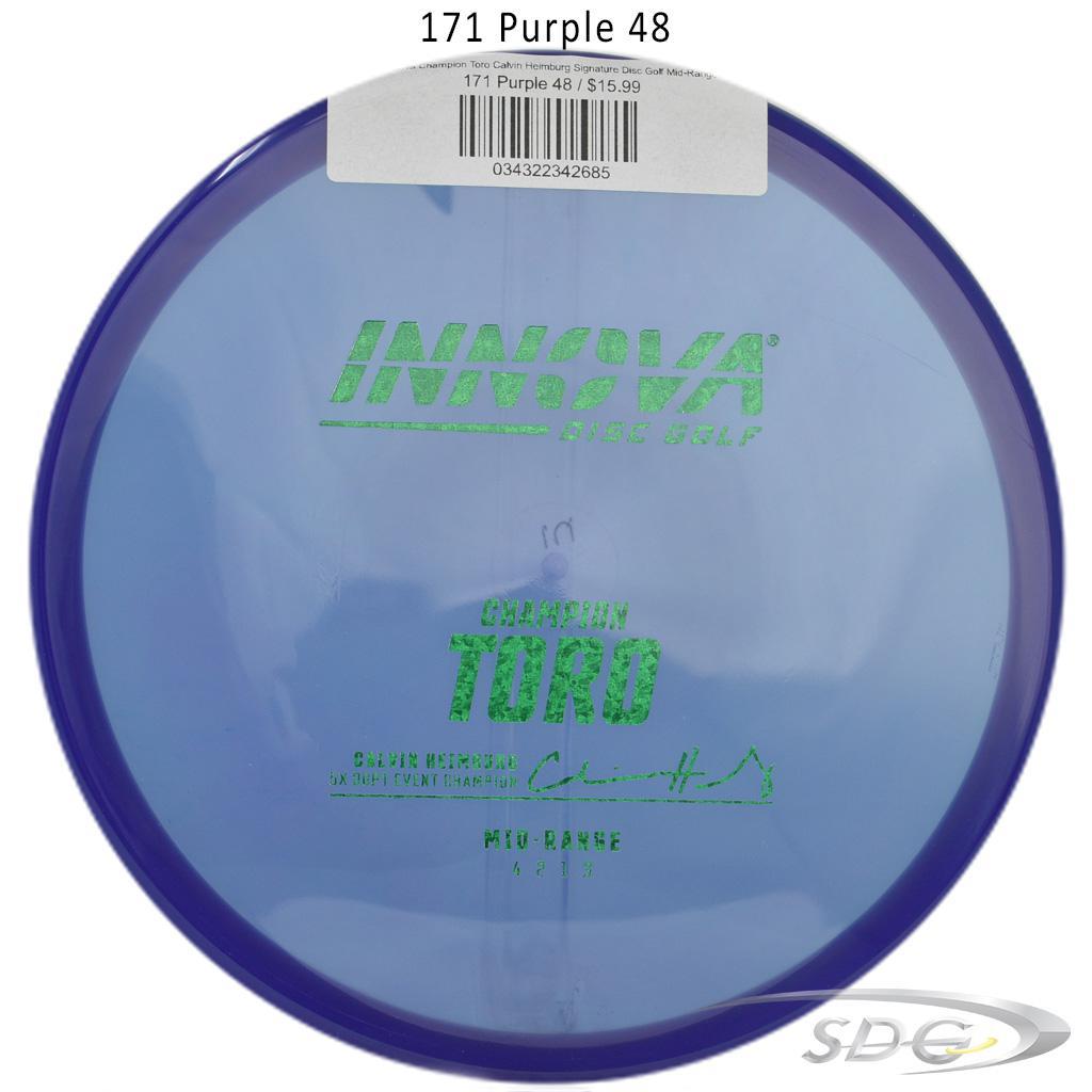 innova-champion-toro-calvin-heimburg-signature-disc-golf-mid-range 171 Purple 48 