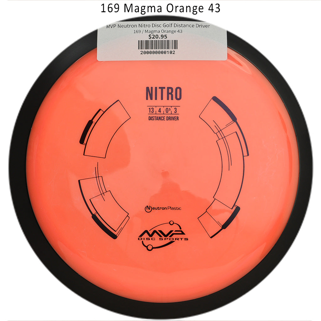 mvp-neutron-nitro-disc-golf-distance-driver 169 Magma Orange 43 