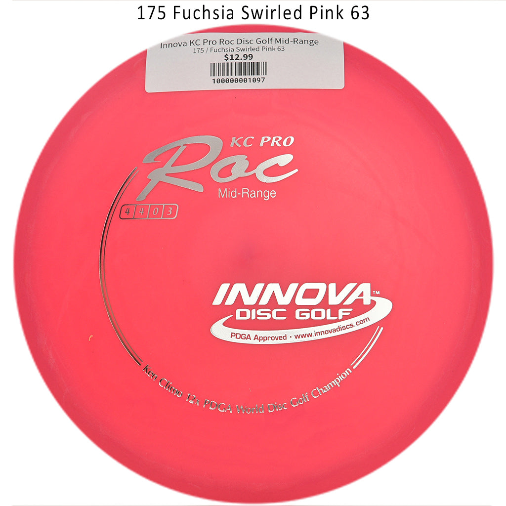 innova-kc-pro-roc-disc-golf-mid-range 175 Fuchsia Swirled Pink 63