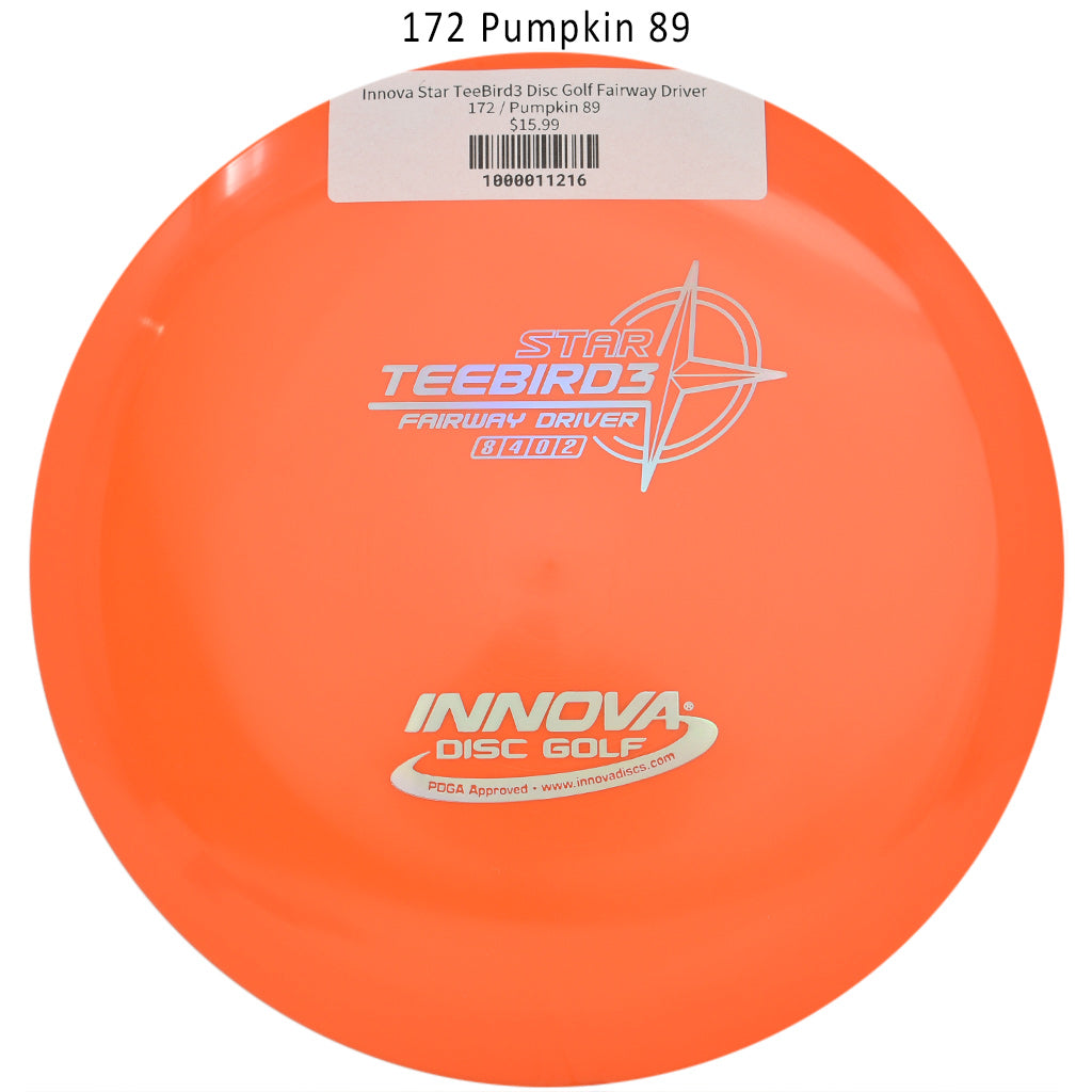 innova-star-teebird3-disc-golf-fairway-driver 172 Pumpkin 89
