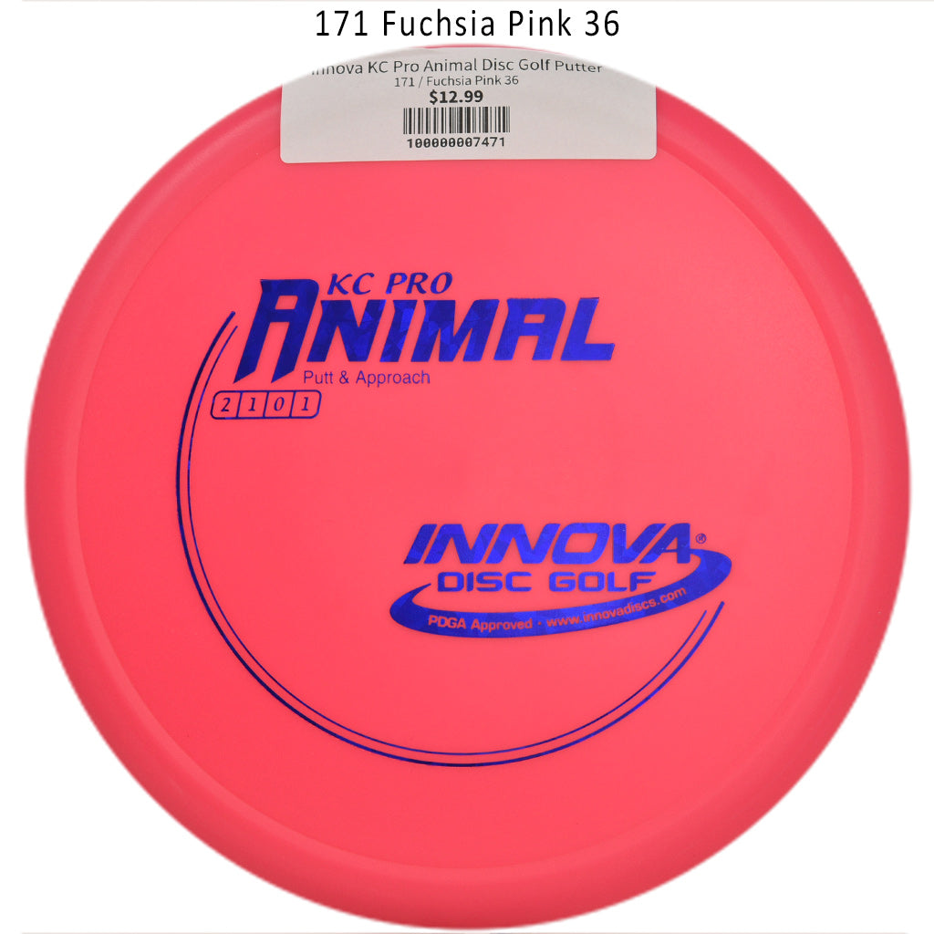 innova-kc-pro-animal-disc-golf-putter 171 Fuchsia Pink 36