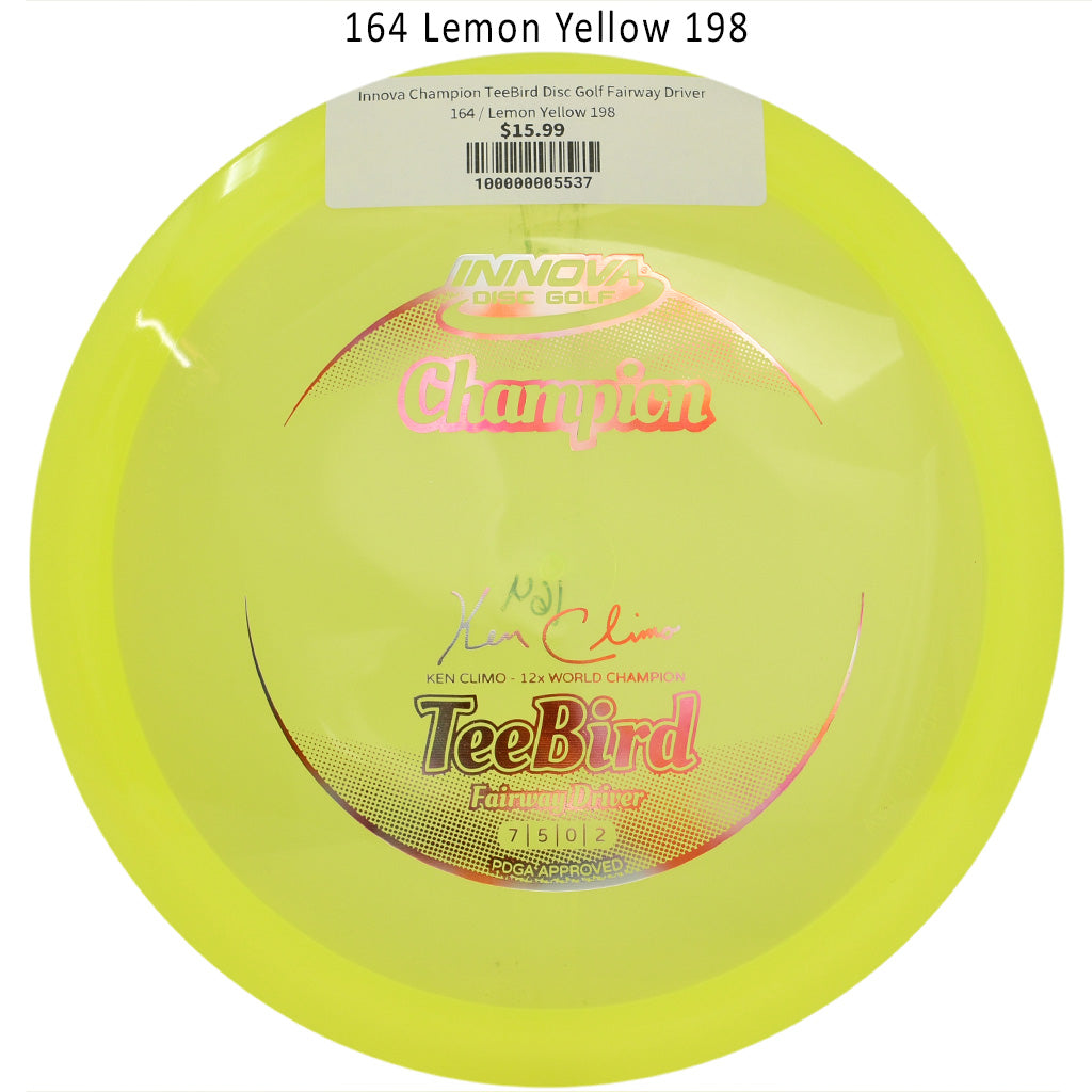 innova-champion-teebird-disc-golf-fairway-driver 164 Lemon Yellow 198