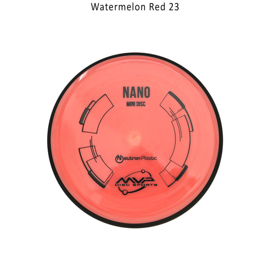 mvp-neutron-nano-disc-golf-mini-marker Watermelon Red 23 