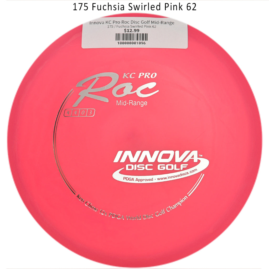 innova-kc-pro-roc-disc-golf-mid-range 175 Fuchsia Swirled Pink 62