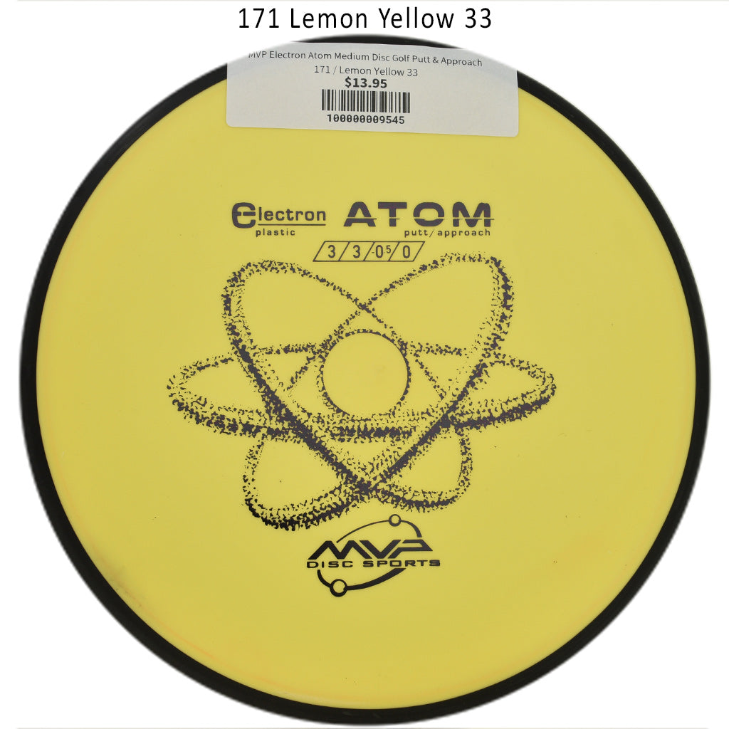mvp-electron-atom-medium-disc-golf-putt-approach 171 Lemon Yellow 33
