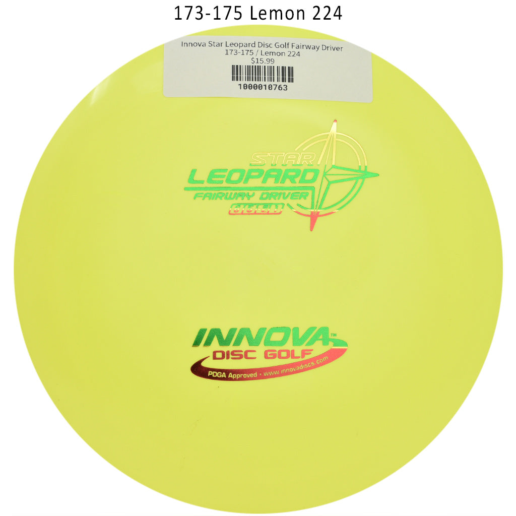 innova-star-leopard-disc-golf-fairway-driver 173-175 Lemon 224