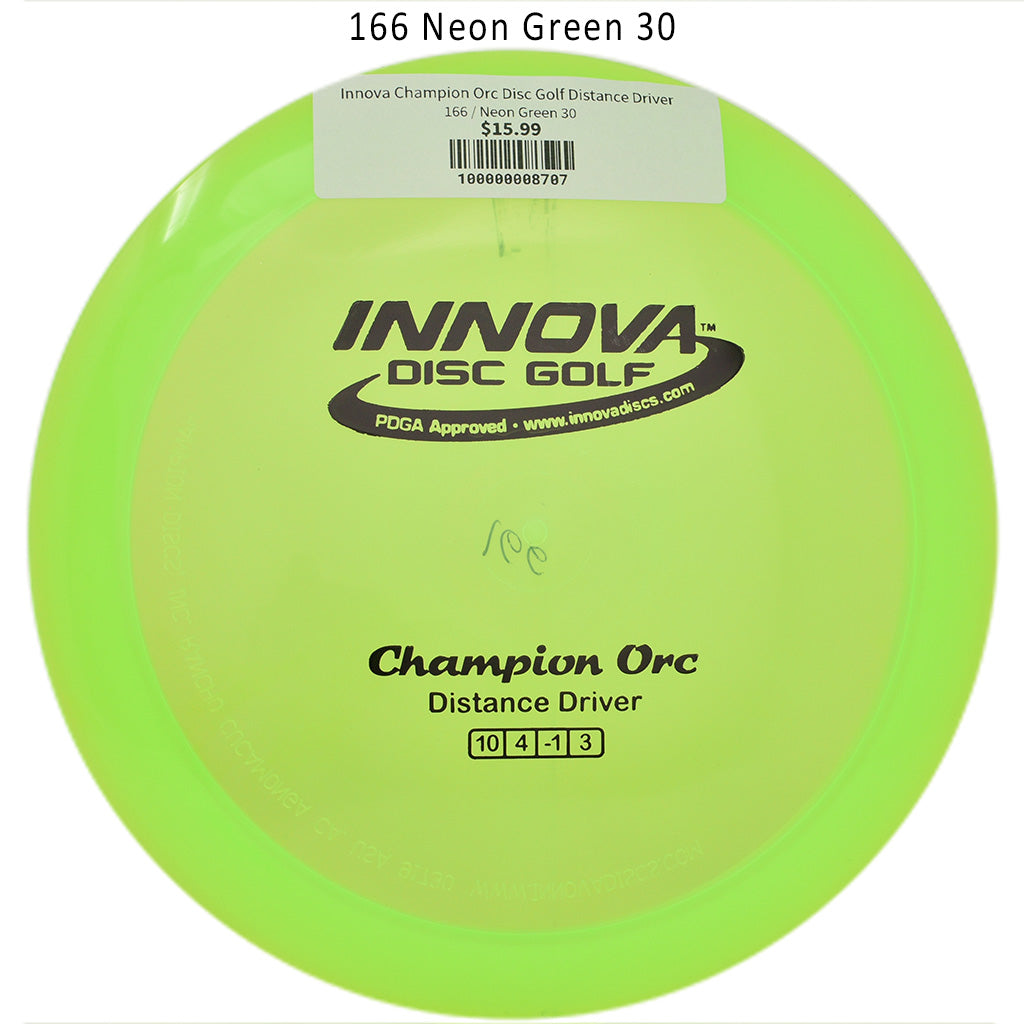 innova-champion-orc-disc-golf-distance-driver 166 Neon Green 30