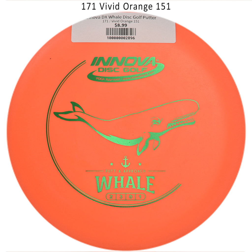 innova-dx-whale-disc-golf-putter 171 Vivid Orange 151 