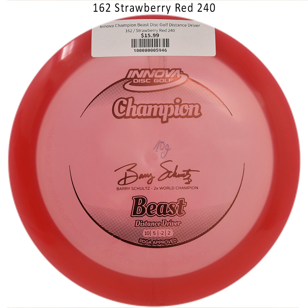innova-champion-beast-disc-golf-distance-driver 162 Strawberry Red 240
