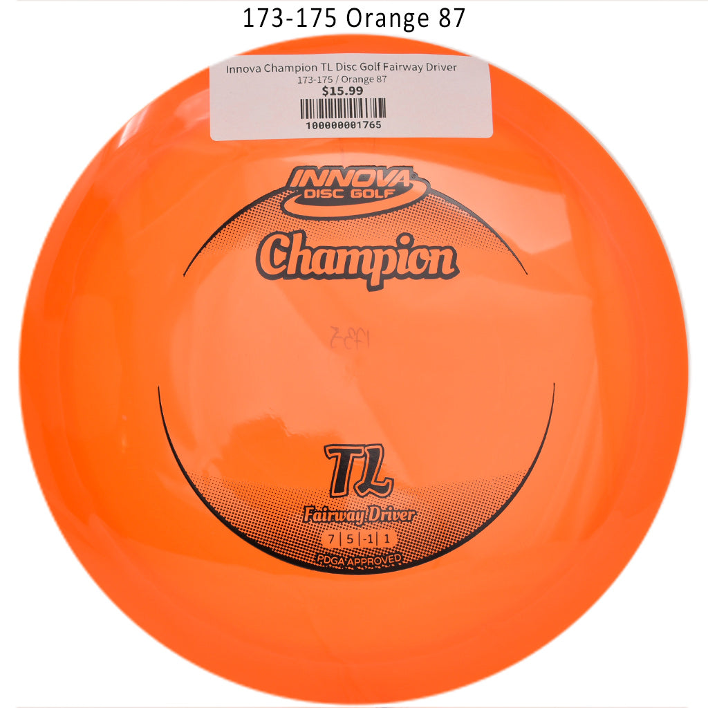 innova-champion-tl-disc-golf-fairway-driver 173-175 Orange 87 