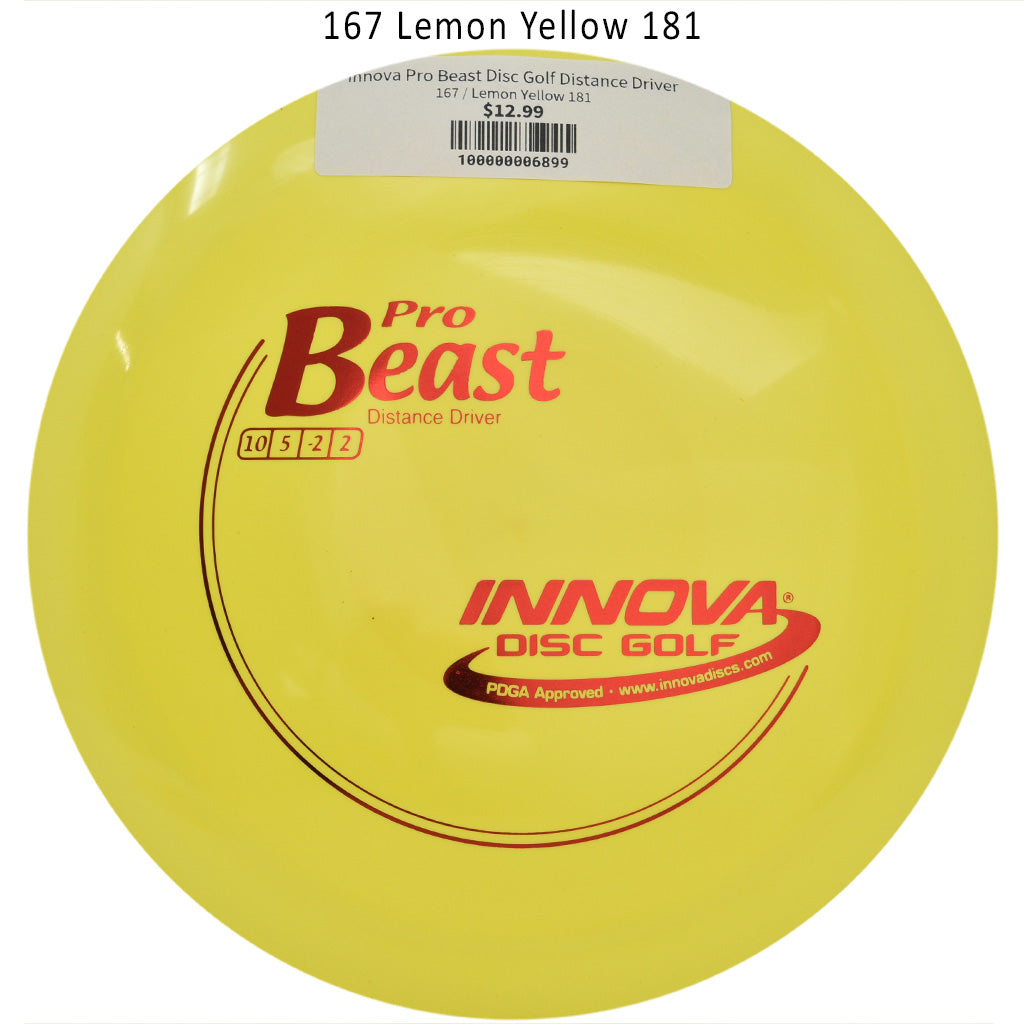 innova-pro-beast-disc-golf-distance-driver 167 Lemon Yellow 181 
