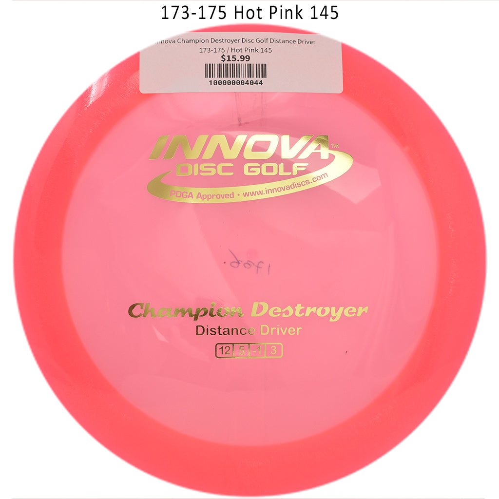 innova-champion-destroyer-disc-golf-distance-driver 173-175 Hot Pink 145