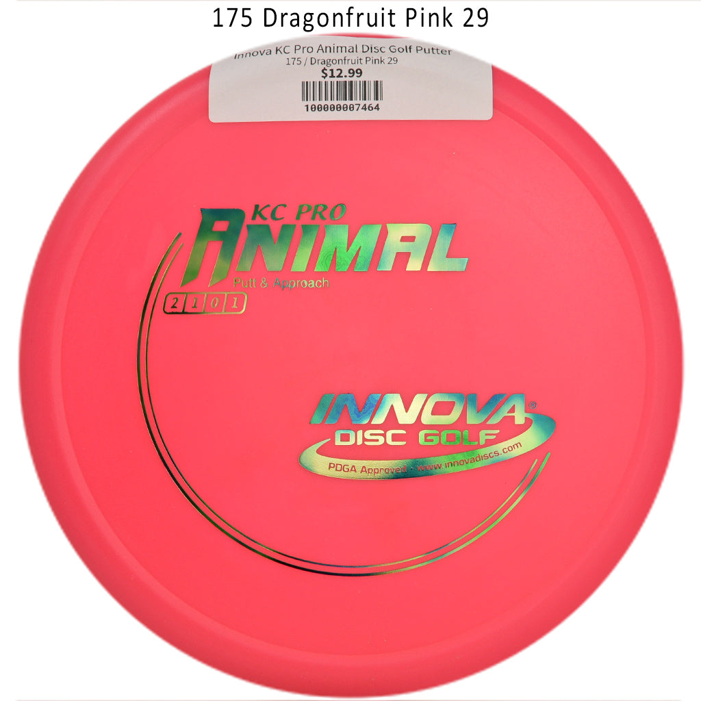 innova-kc-pro-animal-disc-golf-putter 175 Dragonfruit Pink 29