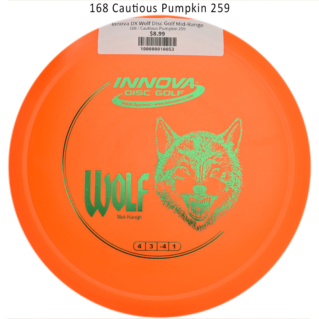 innova-dx-wolf-disc-golf-mid-range 168 Cautious Pumpkin 259 
