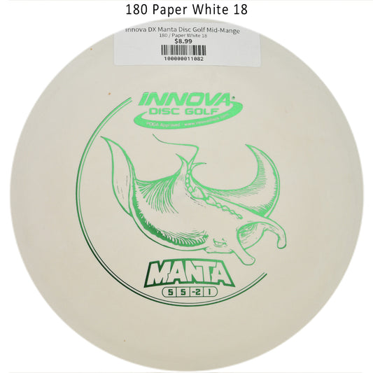 innova-dx-manta-disc-golf-mid-mange 180 Paper White 18 