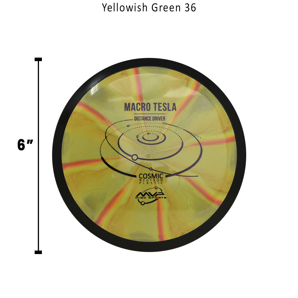 mvp-cosmic-neutron-tesla-macro-disc-golf-mini-marker Yellowish Green 36 