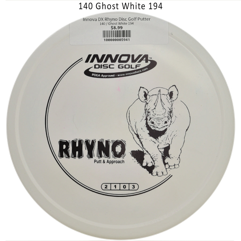innova-dx-rhyno-disc-golf-putter 140 Ghost White 194 