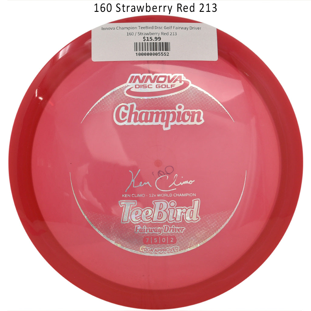 innova-champion-teebird-disc-golf-fairway-driver 160 Strawberry Red 213