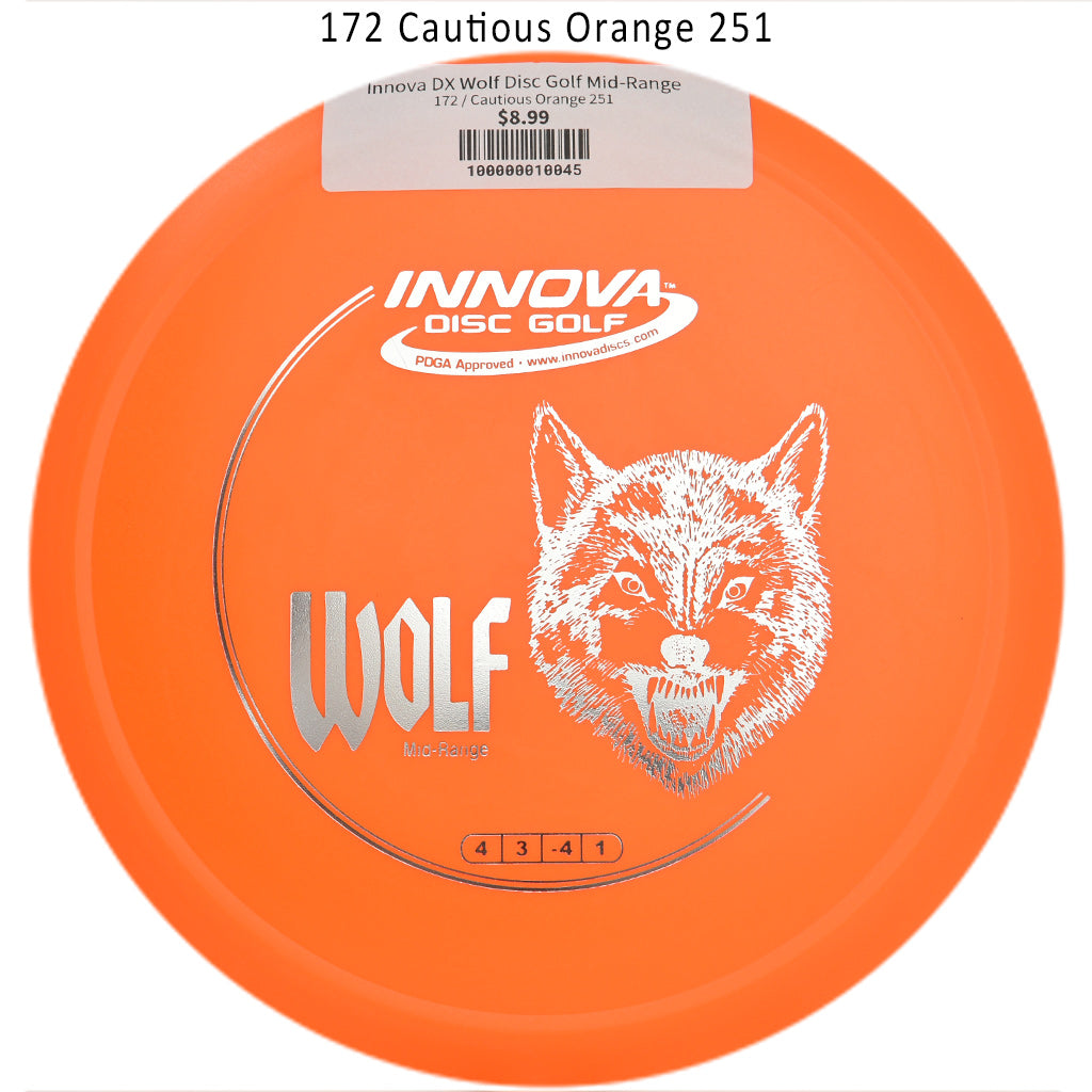 innova-dx-wolf-disc-golf-mid-range 172 Cautious Orange 251 