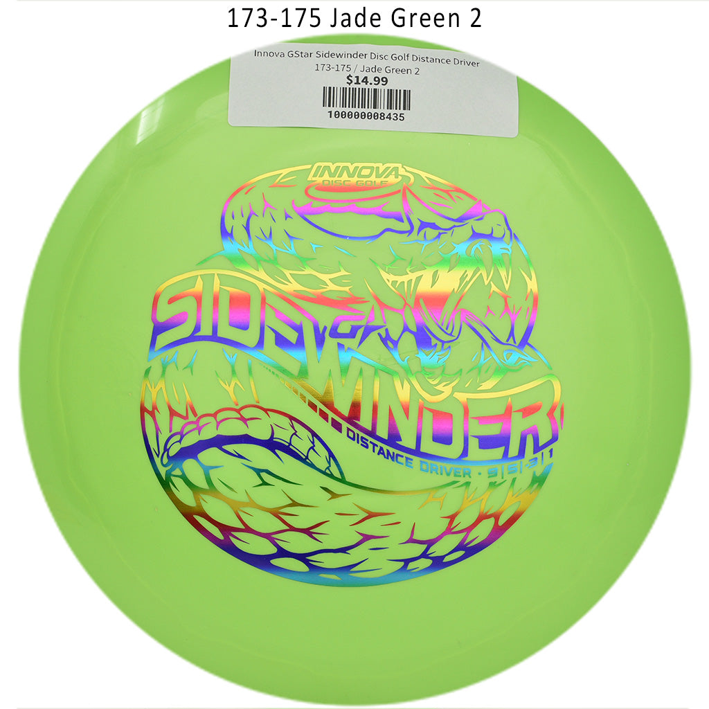 innova-gstar-sidewinder-disc-golf-distance-driver 173-175 Jade Green 2 
