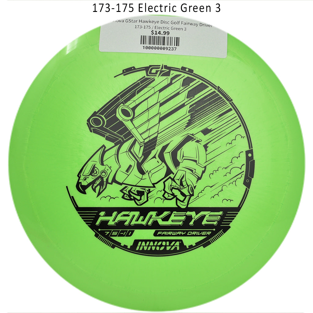 innova-gstar-hawkeye-disc-golf-fairway-driver 173-175 Electric Green 3 