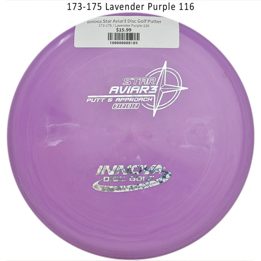 innova-star-aviar3-disc-golf-putter 173-175 Lavender Purple 116