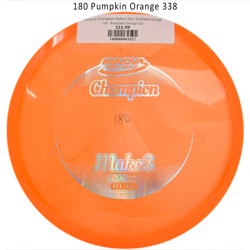 innova-champion-mako3-disc-golf-mid-range 180 Pumpkin Orange 338 