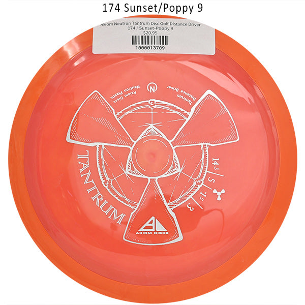 axiom-neutron-tantrum-disc-golf-distance-driver 174 Sunset-Poppy 9 