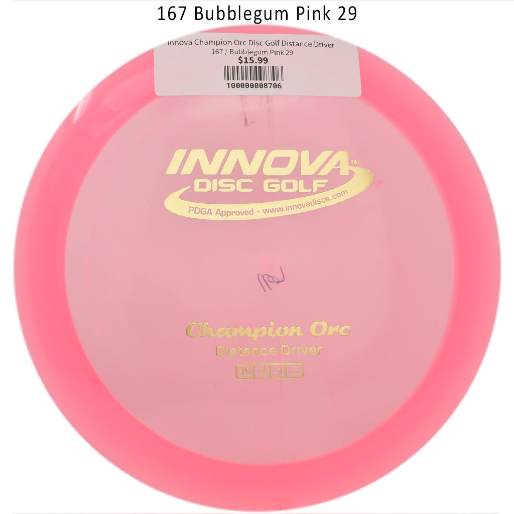 innova-champion-orc-disc-golf-distance-driver 167 Bubblegum Pink 29