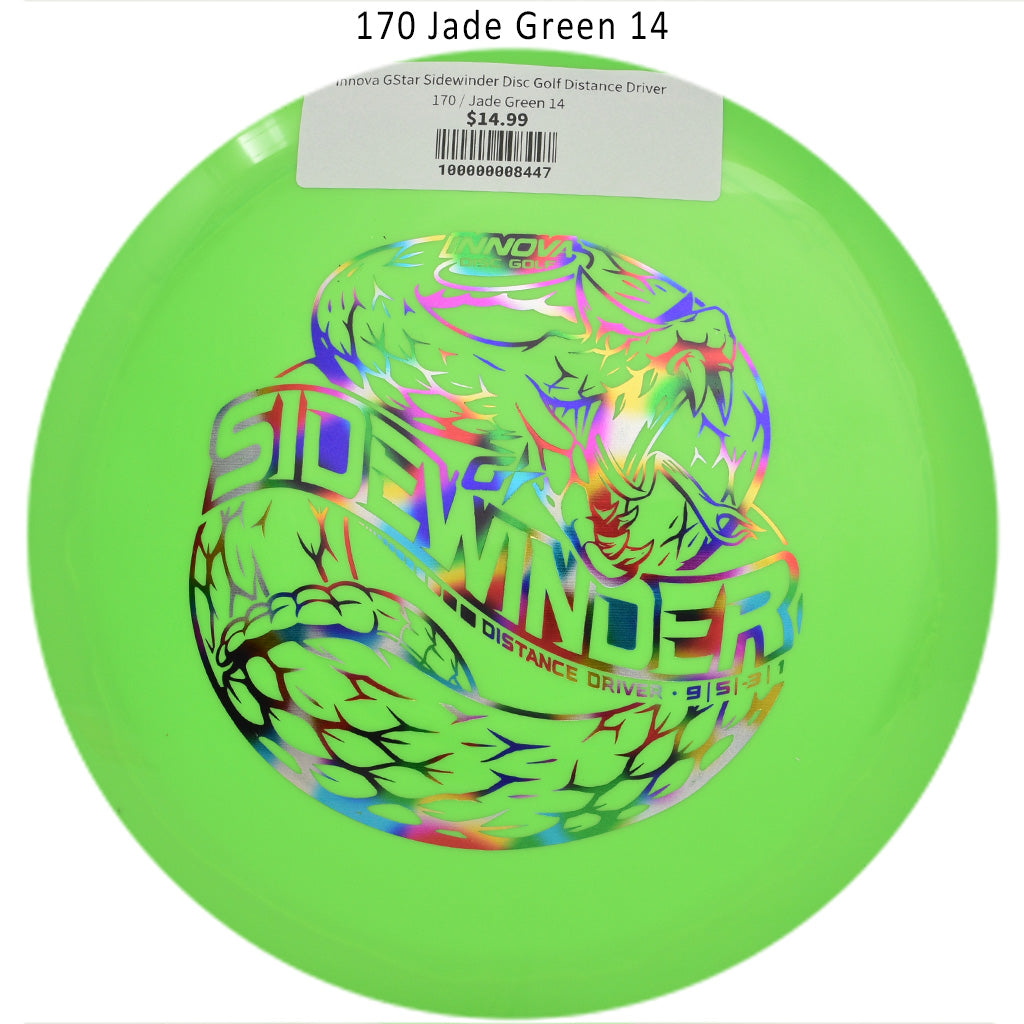 innova-gstar-sidewinder-disc-golf-distance-driver 170 Jade Green 14 
