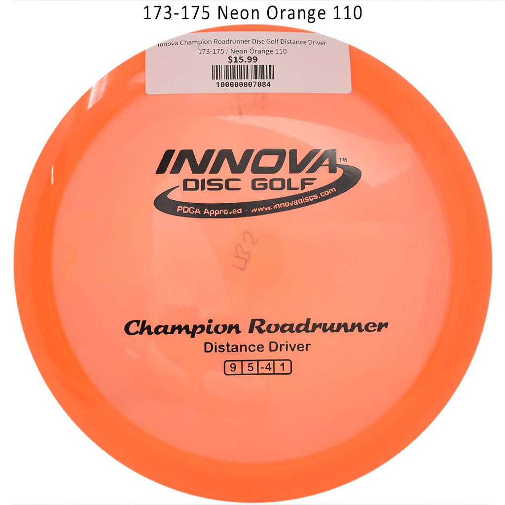 innova-champion-roadrunner-disc-golf-distance-driver 173-175 Neon Orange 110