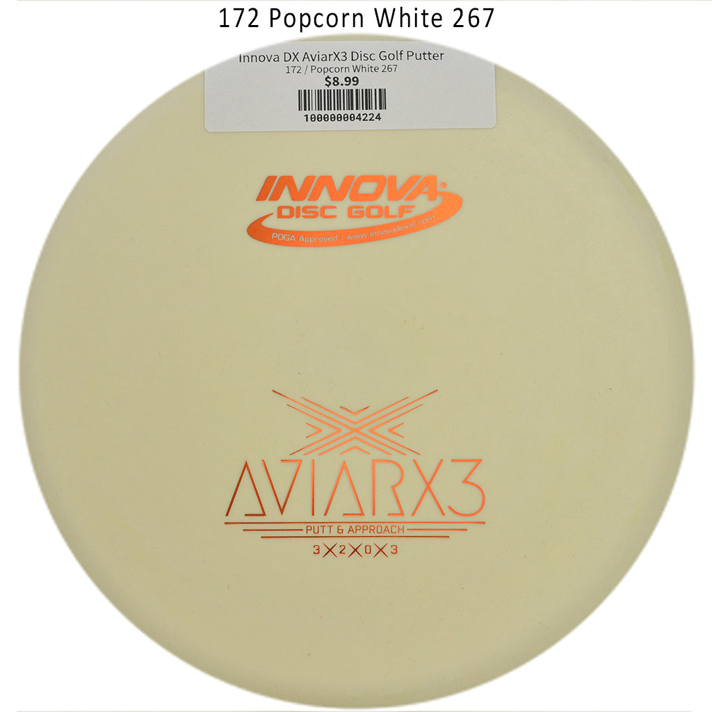 innova-dx-aviarx3-disc-golf-putter 172 Popcorn White 267