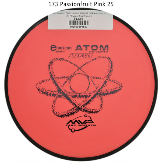 mvp-electron-atom-medium-disc-golf-putt-approach 173 Passionfruit Pink 25