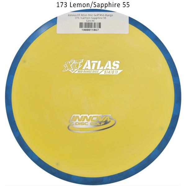 innova-xt-atlas-disc-golf-mid-range 173 Lemon-Sapphire 55