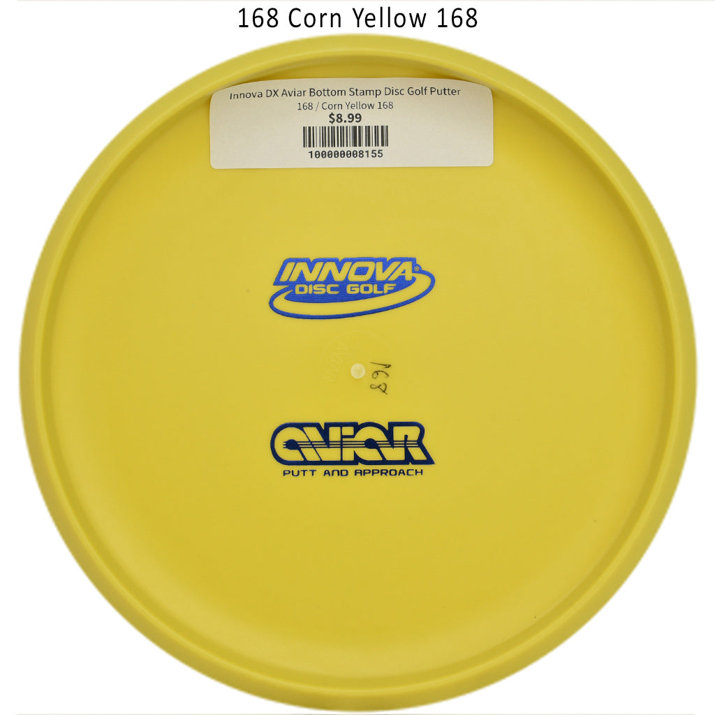 innova-dx-aviar-bottom-stamp-disc-golf-putter 168 Corn Yellow 168 
