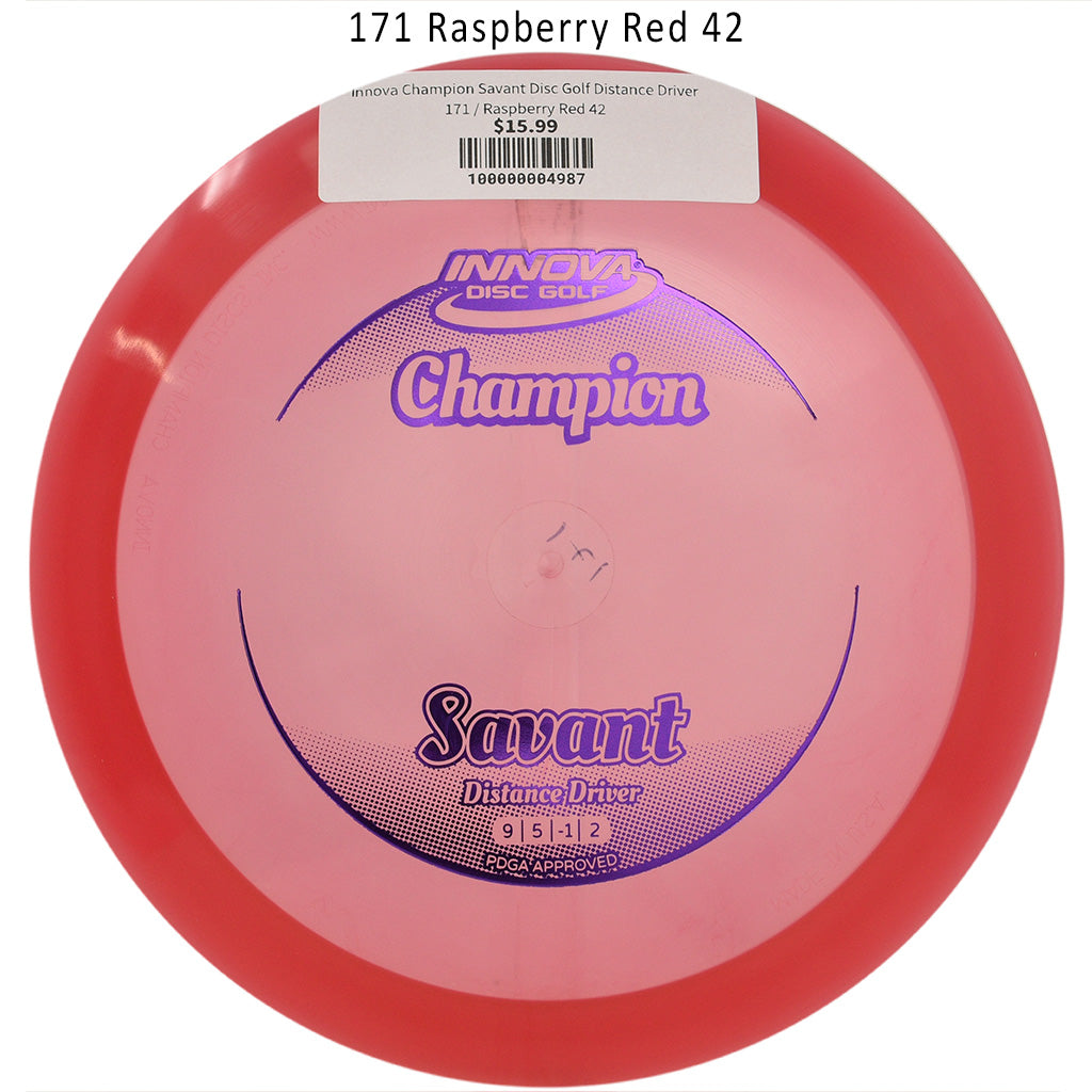 innova-champion-savant-disc-golf-distance-driver 171 Raspberry Red 42