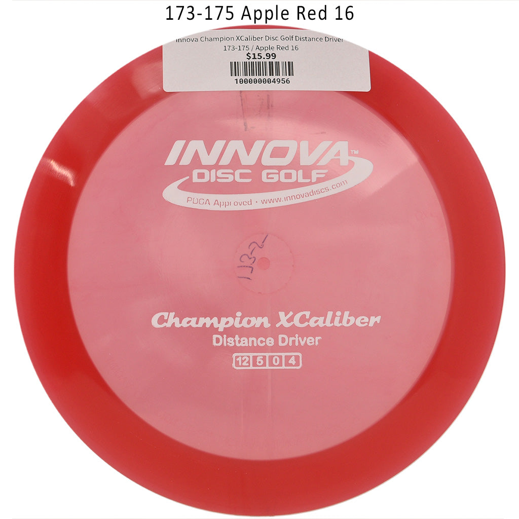 innova-champion-xcaliber-disc-golf-distance-driver 173-175 Apple Red 16 