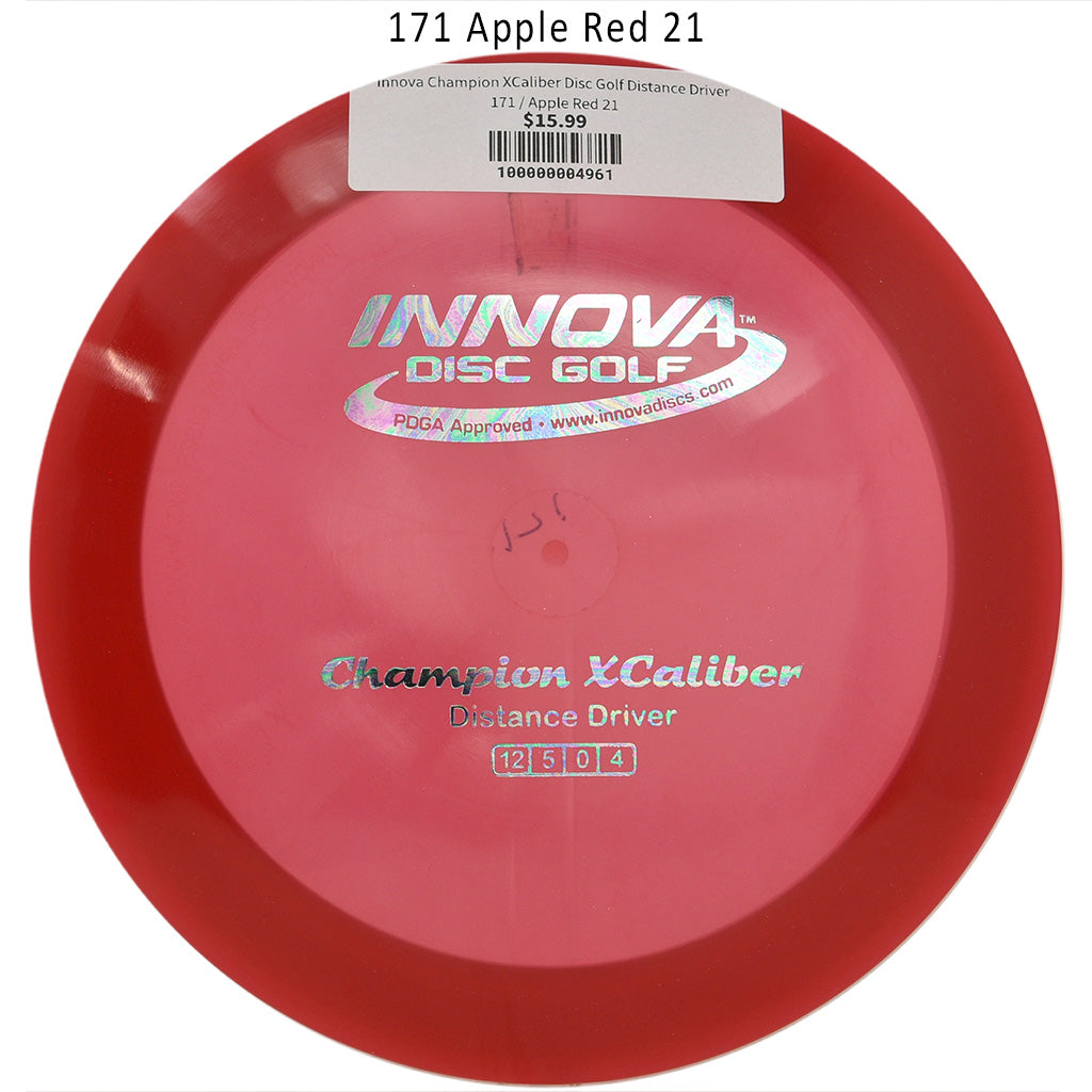 innova-champion-xcaliber-disc-golf-distance-driver 171 Apple Red 21 