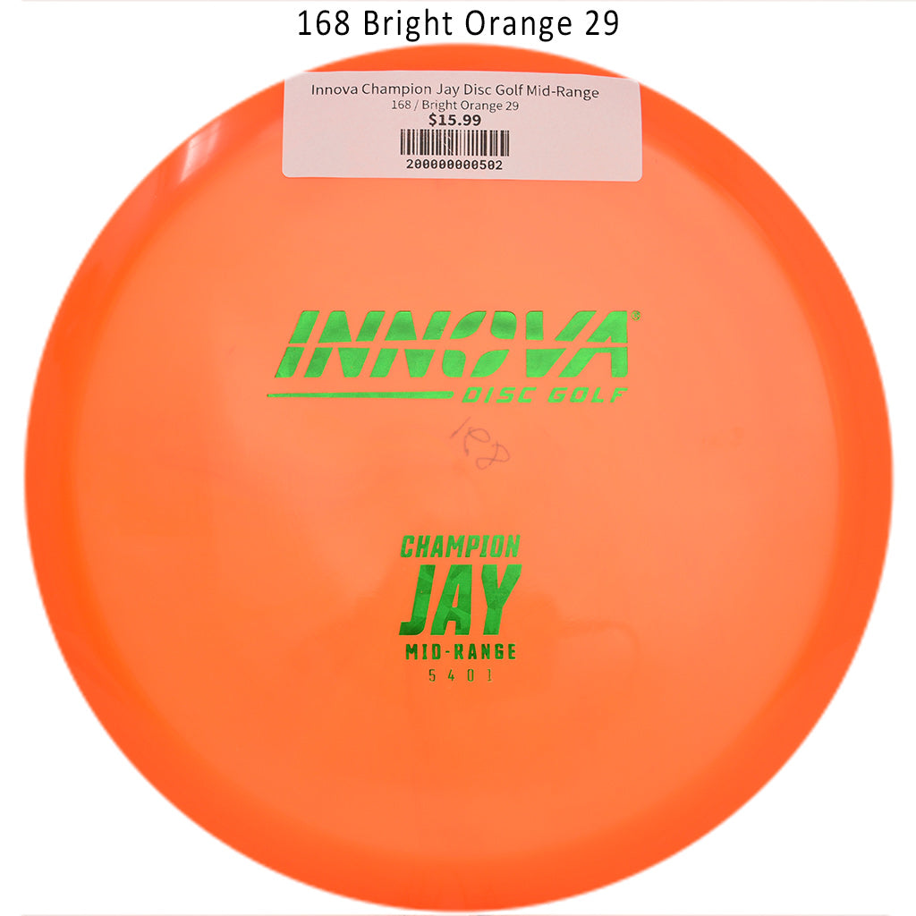 innova-champion-jay-disc-golf-mid-range 168 Bright Orange 29 