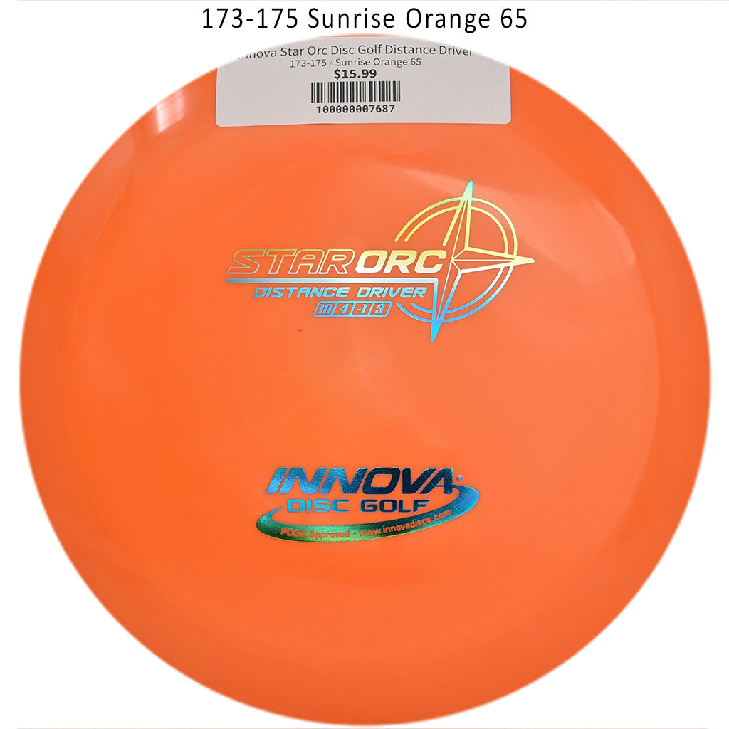 innova-star-orc-disc-golf-distance-driver 173-175 Sunrise Orange 65