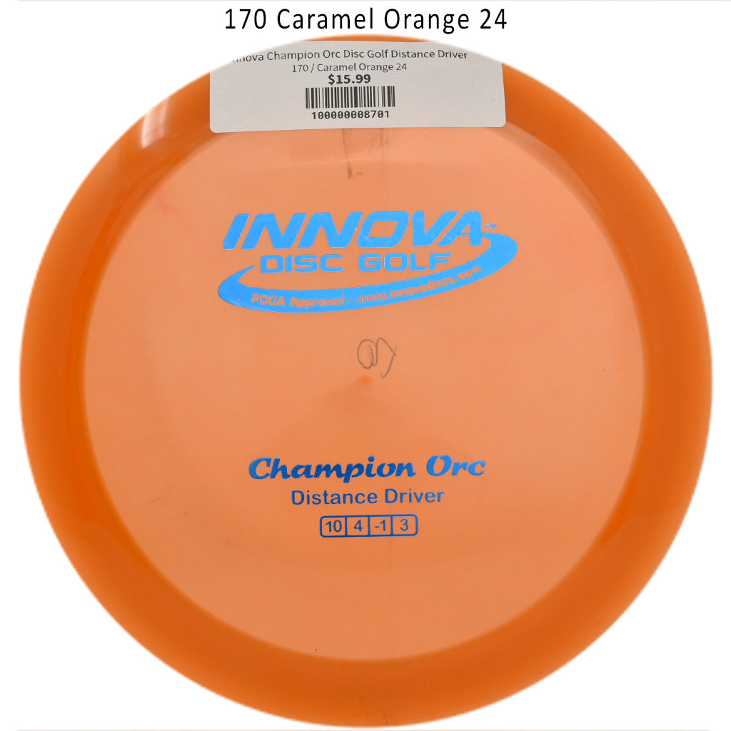 innova-champion-orc-disc-golf-distance-driver 170 Caramel Orange 24