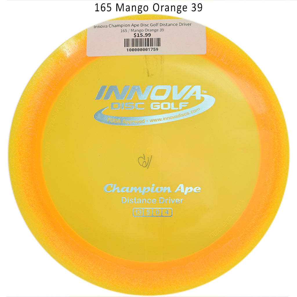 innova-champion-ape-disc-golf-distance-driver 165 Mango Orange 39 
