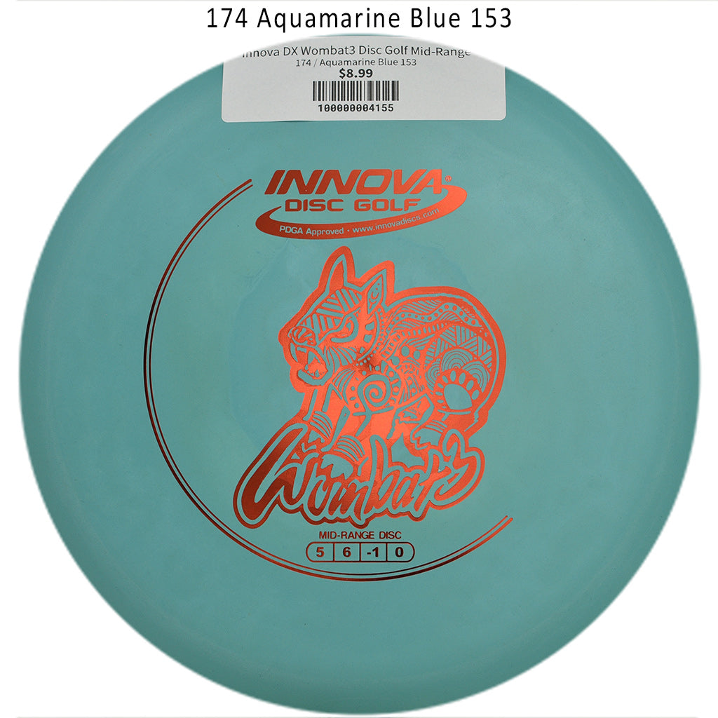 innova-dx-wombat3-disc-golf-mid-range 174 Aquamarine Blue 153 